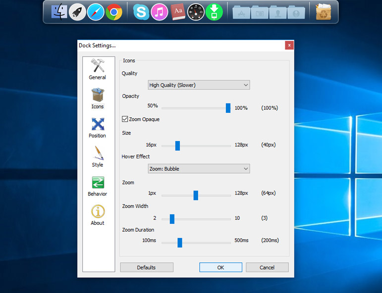 Mac Toolbar Setting